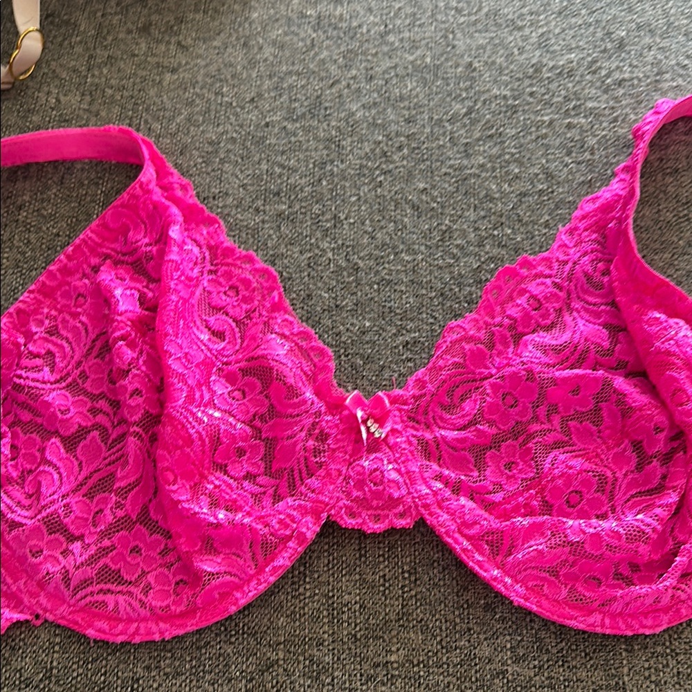Smart & Sexy Pink Lace Underwire Bra